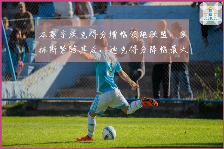 本赛季沃克得分增幅领跑联盟，罗林斯紧随其后，迪克得分降幅最大